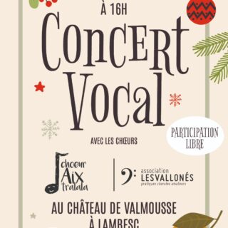 Concert Vocal Noël 2022 - Lambesc